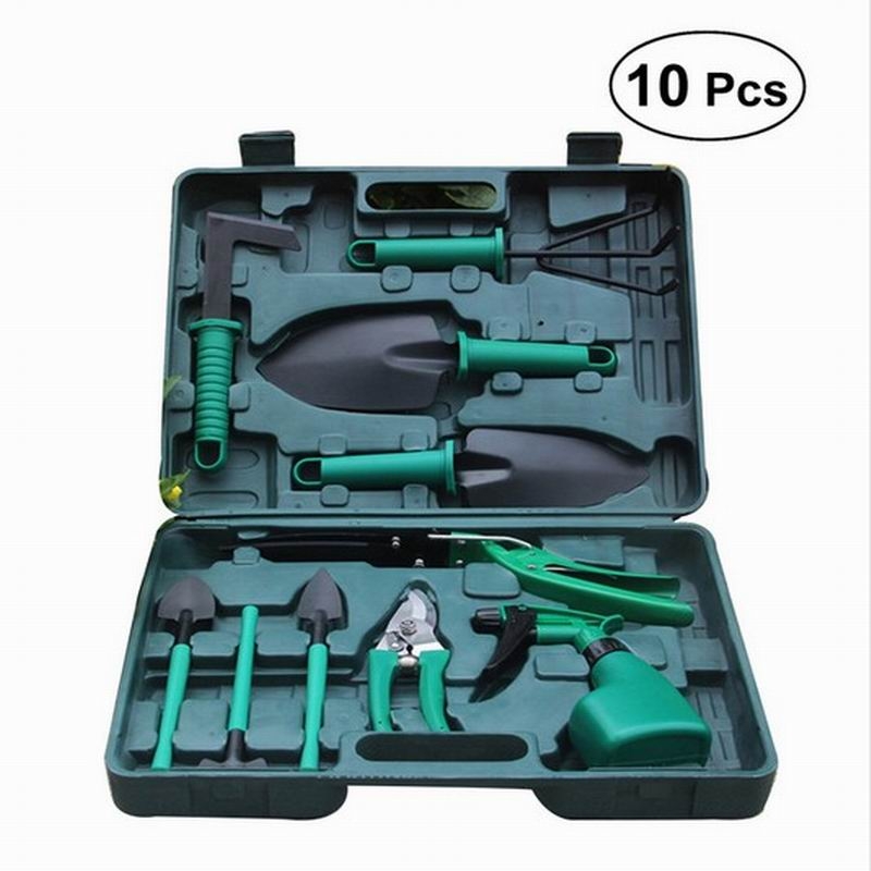 

10pcs Garden Tools Case Anti-rust Light Garden BonSai TooL
