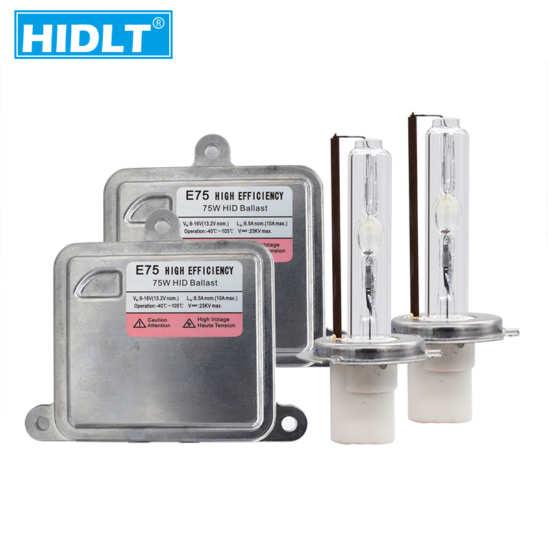 

HIDLT 12V 75W H7 Xenon HID Kit Fast Bright Electronic Ballast 4300K-8000K H1 H3 H11 Hb3 9005 HB4 9006 D2H Car Headlight Bulb Kit