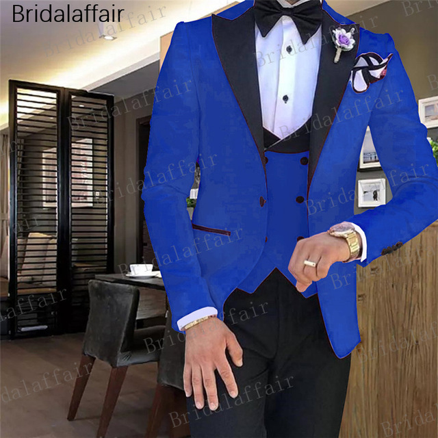 blue wedding dress men