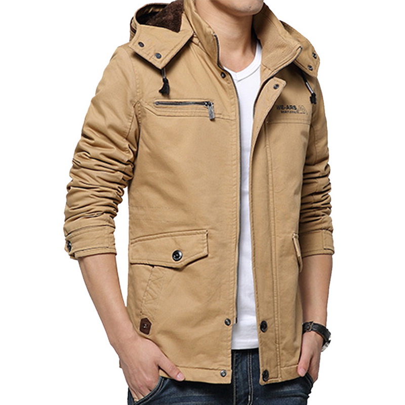 

SHUJIN Casual Mens Jackets and Coats Denim Coats Men Autumn Casual Jean Jackets High Quality Streetwear Men's SHUJIN FF, Khaki