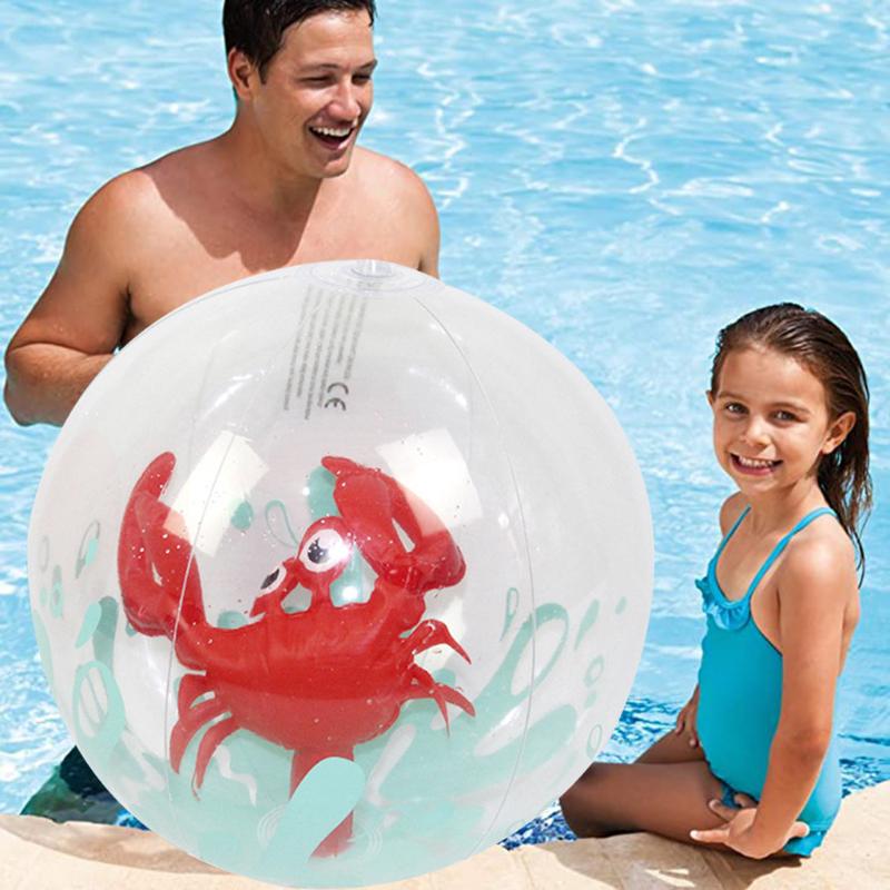 

Inflatable Transparent Feather Beach Ball for Outdoor Swimming Pool Water Playing Inflatable Beach Ball Water Toy#0512y30