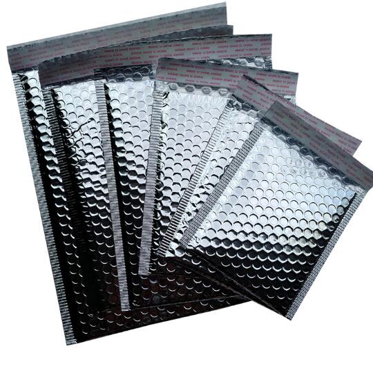 

8 sizes 11x13cm/23x30cm 40pcs Silver Padded Shipping Envelope Metallic Bubble Mailer Aluminum Foil Gift Bag Packing Wrap