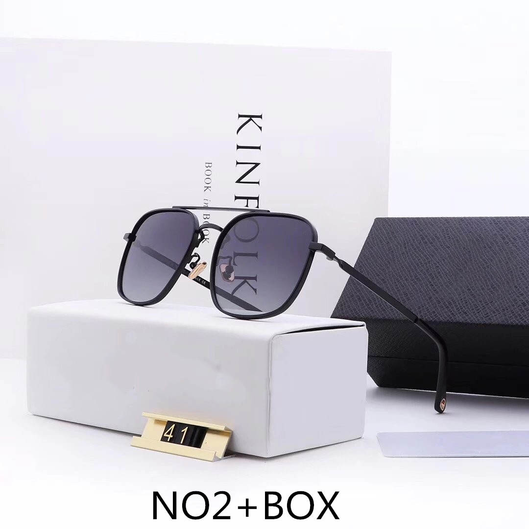 

Mens Sunglasses Fashion Sunglasses Man Adumbral Glasses UV400 with Box High Quality Style P41 5 Color Hot Top