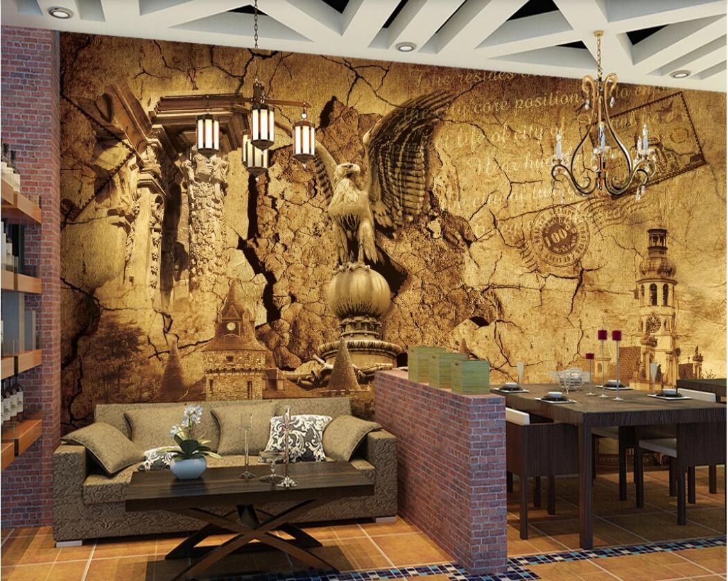 

3d room wallpaper custom photo mural European medieval vintage background wall decorative painting wallpaper for walls 3 d, Non-woven fabric