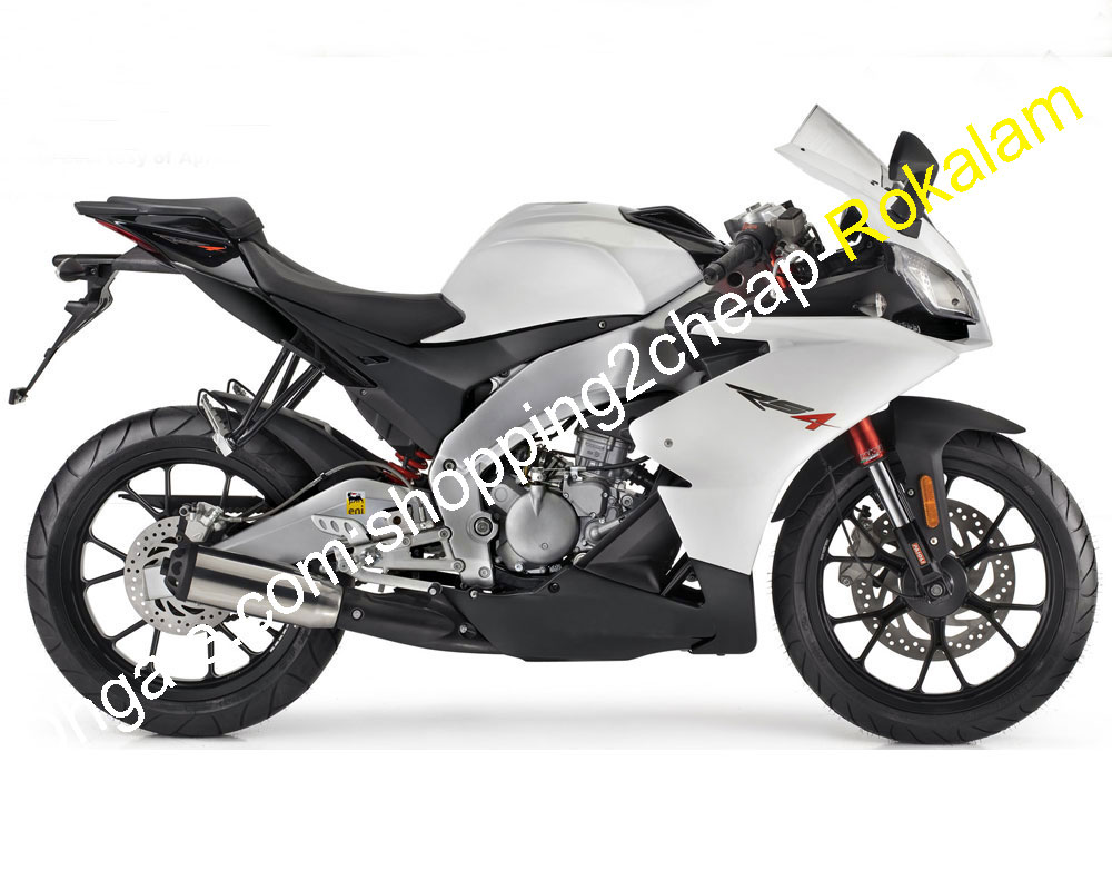 Pour Aprilia RS4 125 2012 2013 2014 2015 RS4 50 12 13 14 15 Carénage de moto ABS noir blanc (moulage par injection)