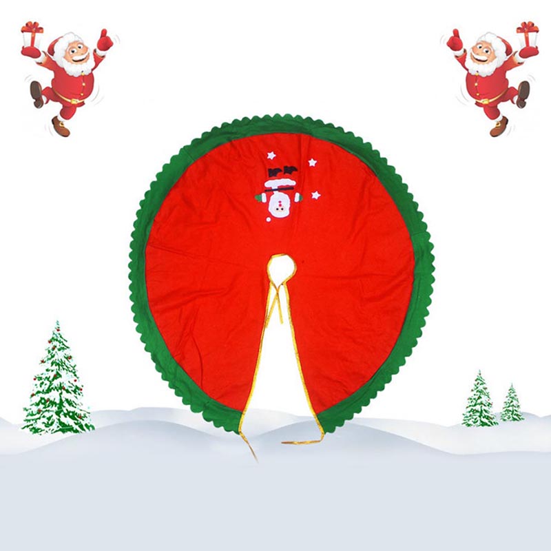 

Christmas Tree Skirt Cover Non-woven Fabric Decoration For Home Party Holiday LKS99