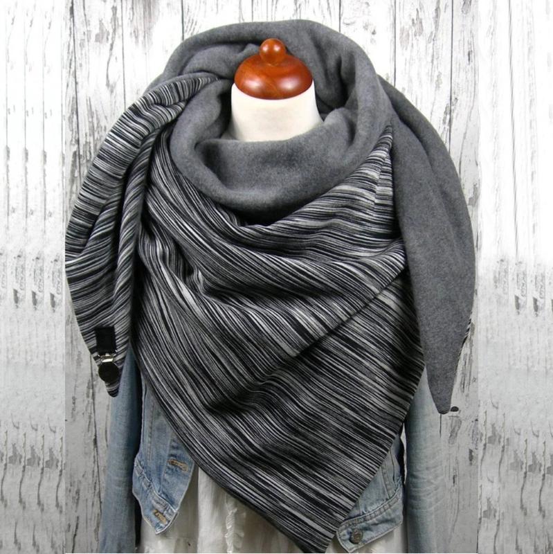 

Dot Printing Scarfr Patchwork Button Malaysia Scarfes Soft Wrap Muffer Women Casual Warm Shawlsc Scarf echarpe hiver femme C4