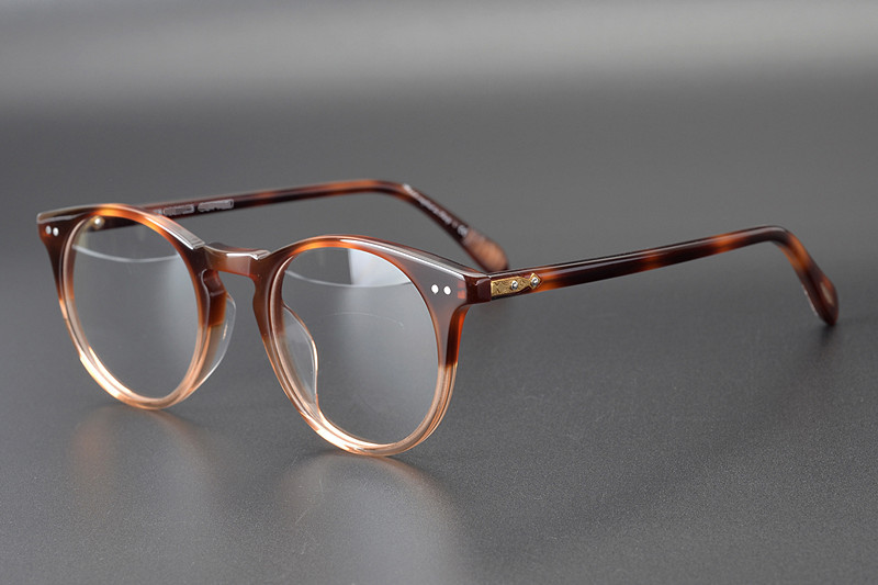 

Brand-Quality Star-style OV5256 Retro-vintage unisex round glasses 46-21-145plank sunglasses frame for prescription glasses fullset cas, Black