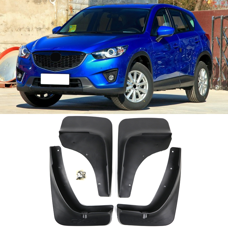 Barro Guardabarros Trasero Flaps Frente del Coche de pl/ástico ABS Splash Protector de reemplazo para Mazda 6 2013-2017