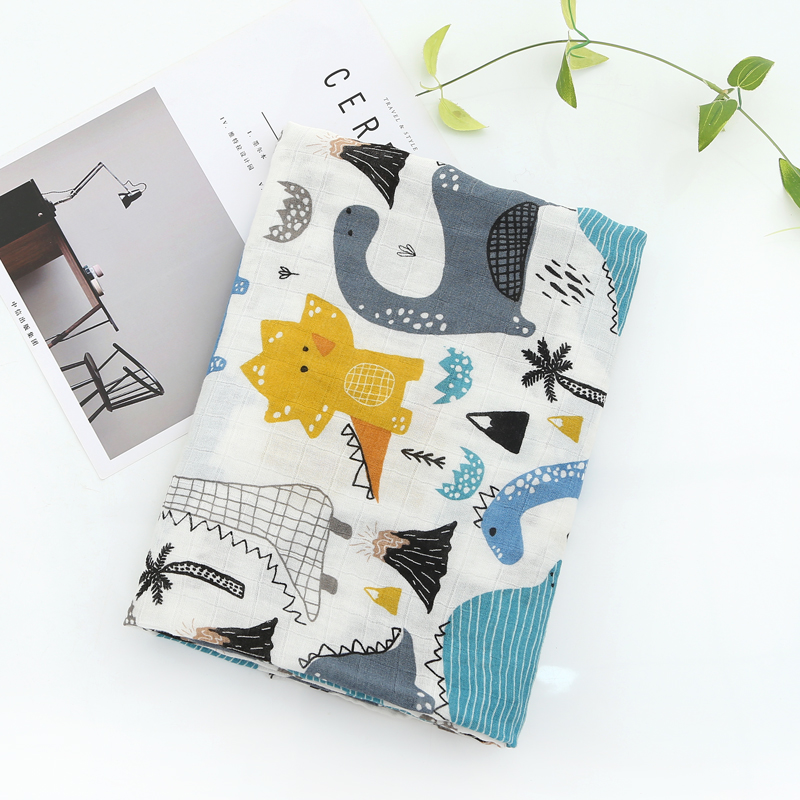 

Ready stock 120*110cm newborn organic cotton bamboo baby blanket muslin swaddle wrap feeding burpy towel muslin big diaper, White