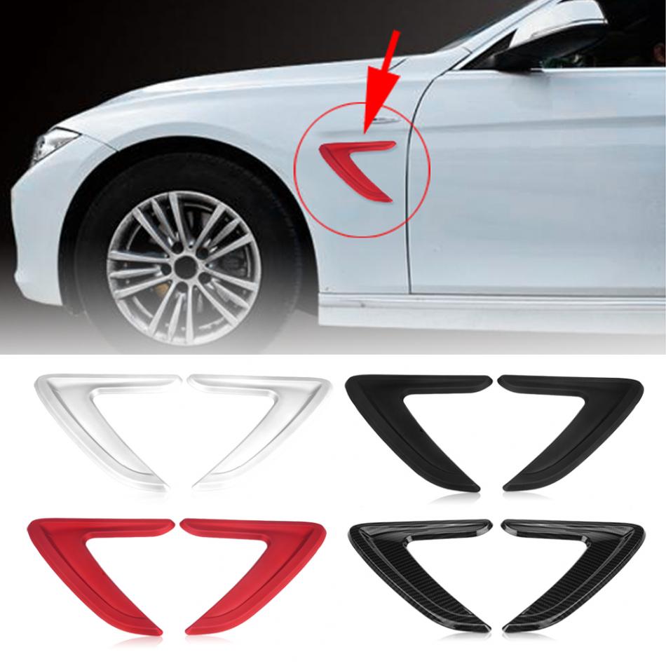2x For BMW 3 Series F30 316 320li Chrome Side Air Flow Fender Intake Vent Cover