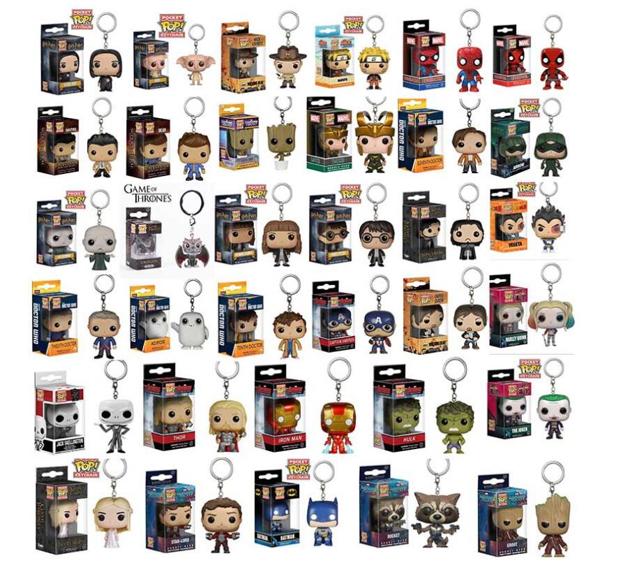 

Funko Pop Keychain Action Figures Anime Collection Doll kids Toys Movie Anime Key chain Keyring Kid Toy 33 design ZHAO