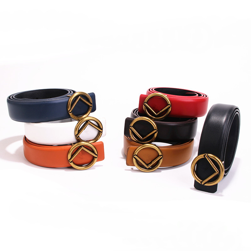 

Men Belts Women High Quality Genuine Leather Black Color Designer Cowhide Belt for Men Luxury Belts Free Shipping, Red