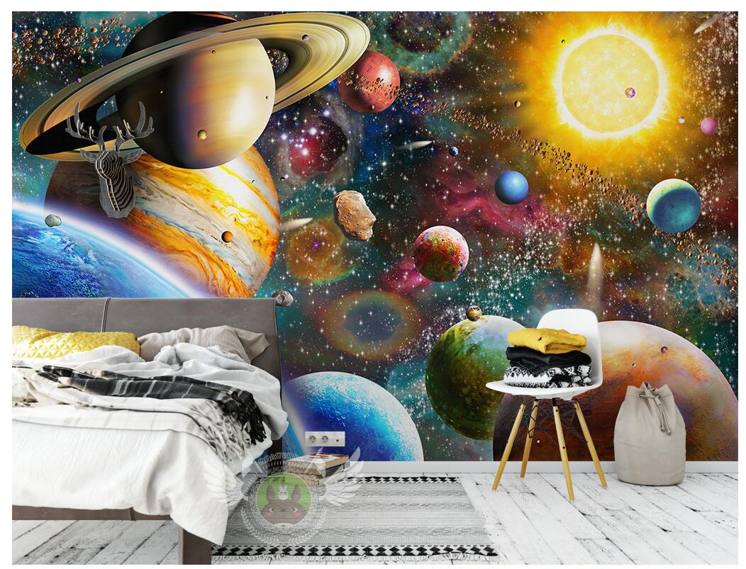 

WDBH custom photo 3d wallpaper Space universe children's room tv background room home decor 3d wall murals wallpaper for walls 3 d, Non-woven wallpaper