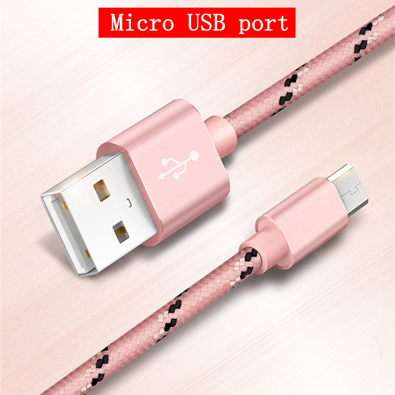 

Micro USB Cable Charging Data Sync Cord For Samsung Galaxy S7 S6 Huawei Xiaomi Redmi 4A Android Mobile Phone Fast Cables, Black