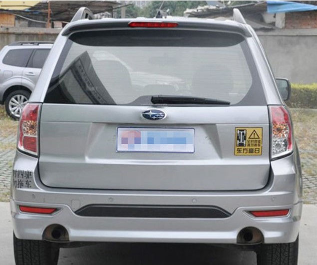

For Forester Spoiler 2008-2012 Subaru Forester DLDK Spoiler ABS plastic Material Car Rear Wing Color Rear Spoiler