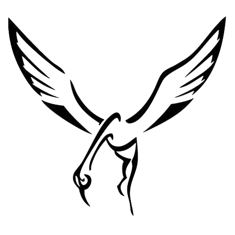 

16*14.6cm Bird white crane dance-animal decal vinyl sticker suitable for cars, bicycles Car Styling, Color