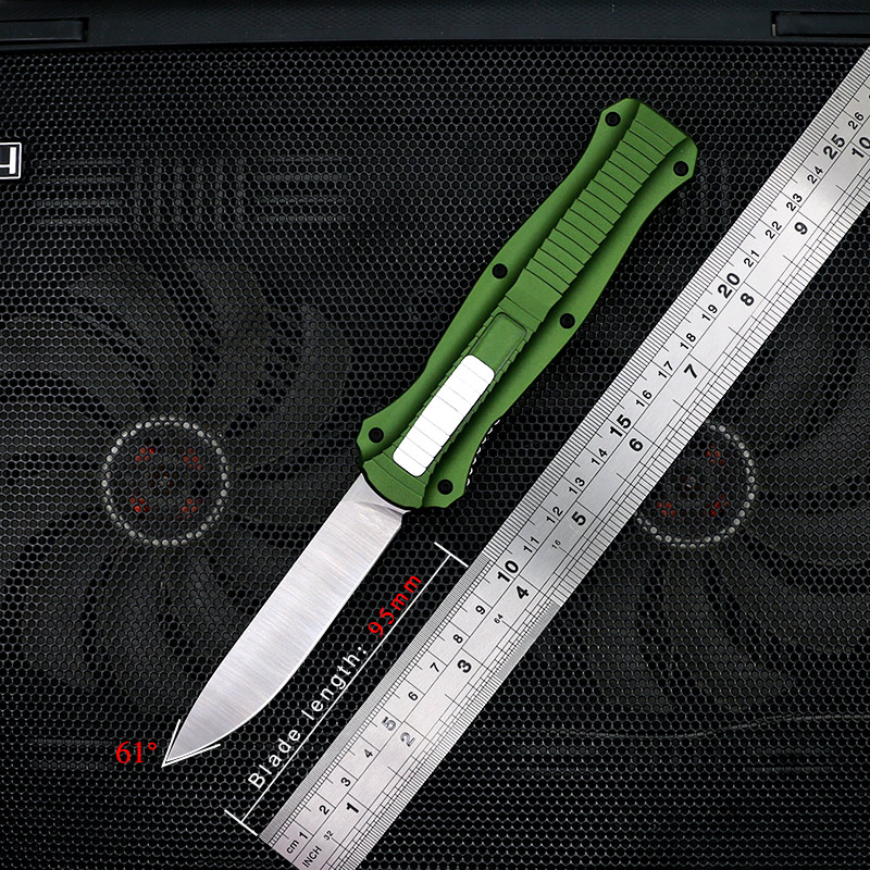

BM 3300 high quality automatic knife Bench knife D2 satin blade CNC aluminum handle Auto knives survival knife with nylon sheath