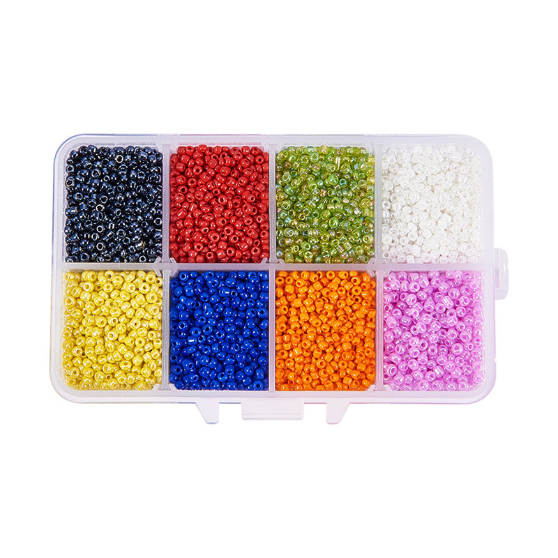 

12500pcs Box Set 2mm Glass Seed Beads Charm Czech Beads Small Jewelry Bead DIY Bracelet Necklace For Jewelry Making Accessories