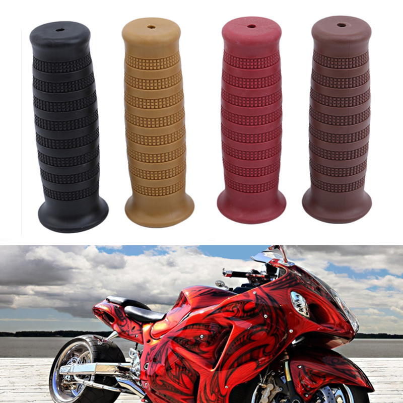 

2pcs High Quality Silicone Motorcycle Grip Vintage Motorcycle Handlebar Grip Styling Accessories Grips