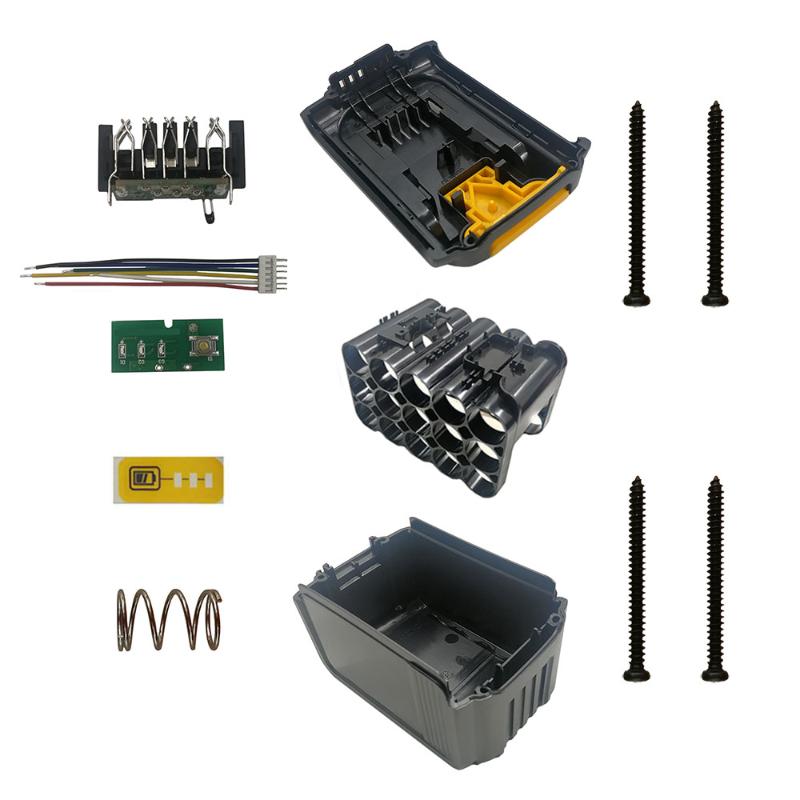 

DCB200 Li-ion Battery 15*18650 Plastic Case PCB Charging Protection Circuit Board Box Housing For DeWault 18V 20V DCB203 DCB204