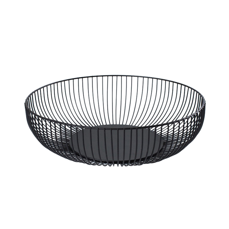 

Nordic Creative Minimalist Fruit Basket Living Room Creative Fruit Drain Basket Home Iron Bowl Storage Basket(L