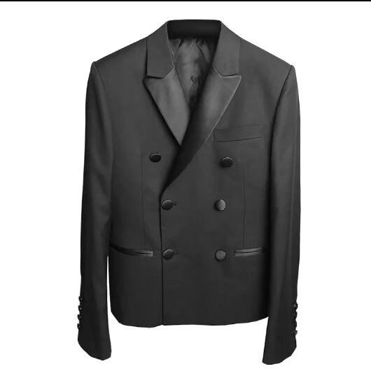 

New 2019 Men' clothing GD The fashion leisure stage double breasted suit catwalk hair stylist plus size singer costumes, Black