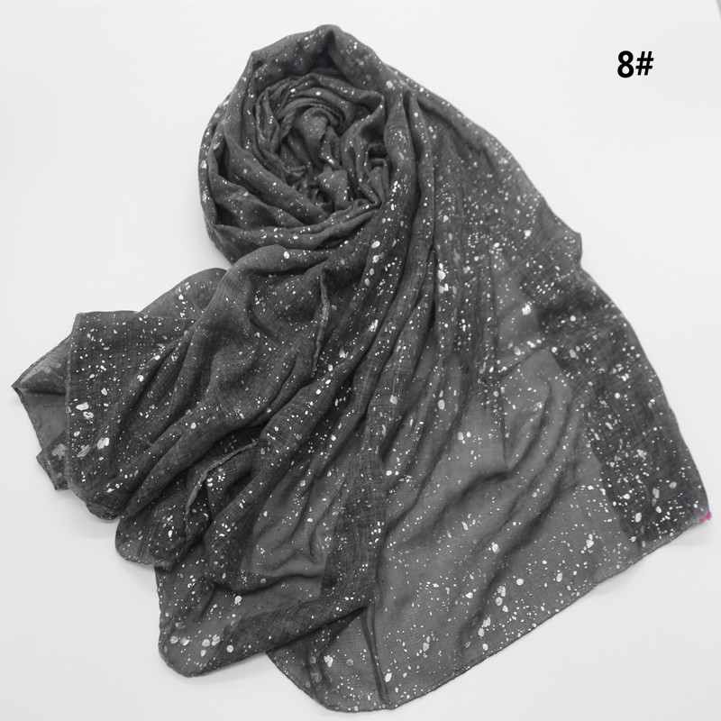 

90*180cm NEW muslim hijab scarf for women islamic soft glitter headscarf foulard femme plain shawls and wraps ladies stole