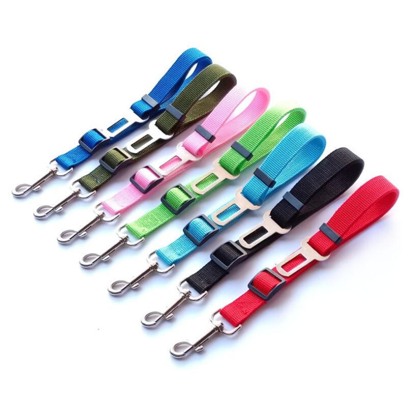 

New Dog Pet Car Safety Seat Belt Harness Restraint Lead Adjustable Leash Travel Clip Dog Seat Belt for All Cars High Quality