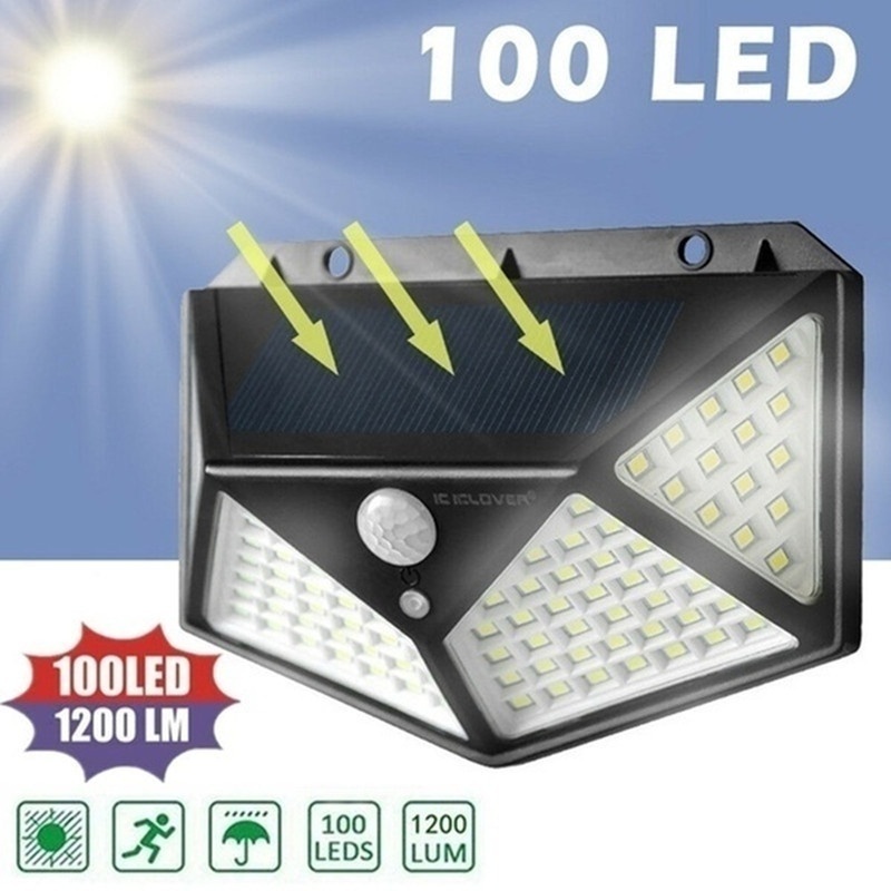 

LED Solar Lights Outdoor Security Lighting Nightlight Waterproof PIR Motion Sensor Wall Light Garden Lamp