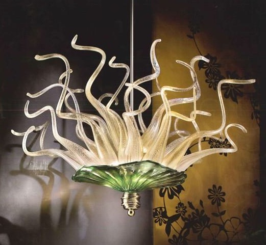 

Lamps 100% Mouth Blown Borosilicate Murano Glass Pendant Lighting Art Unique Crystal Ceiling Lamp Led