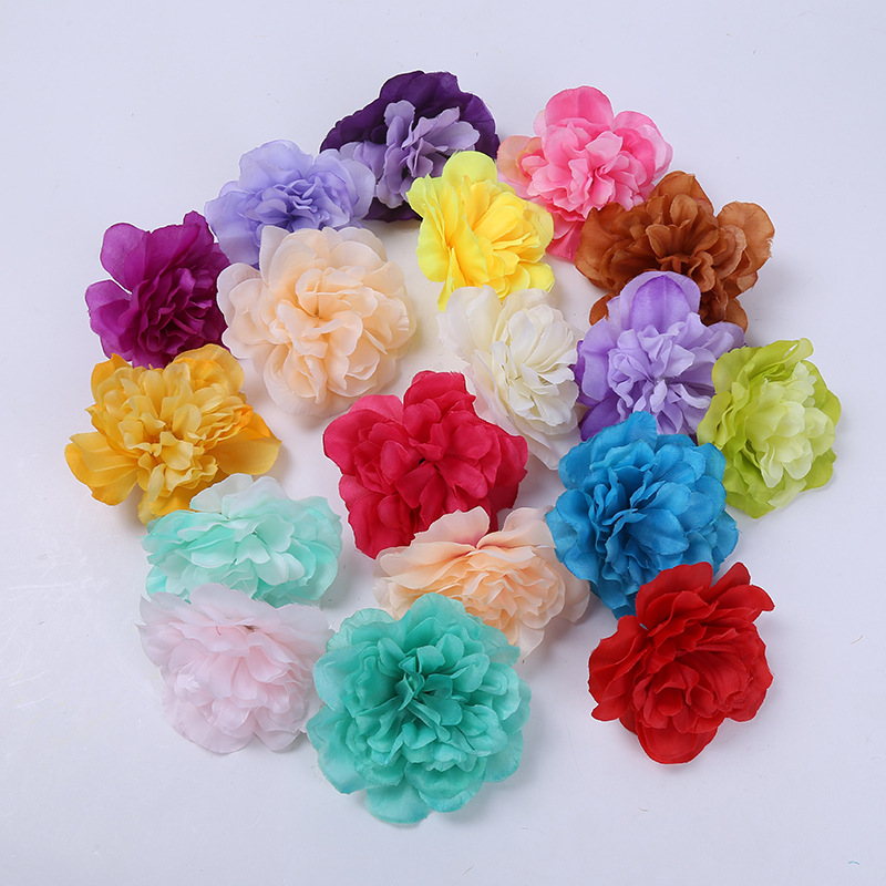 

50pcs /lot Simulation Dahlia heads Silk Flower Wedding Arch decorative Flower Wall Photography Landscaping decorative dahlia Fake flowers, Tiffiny blue