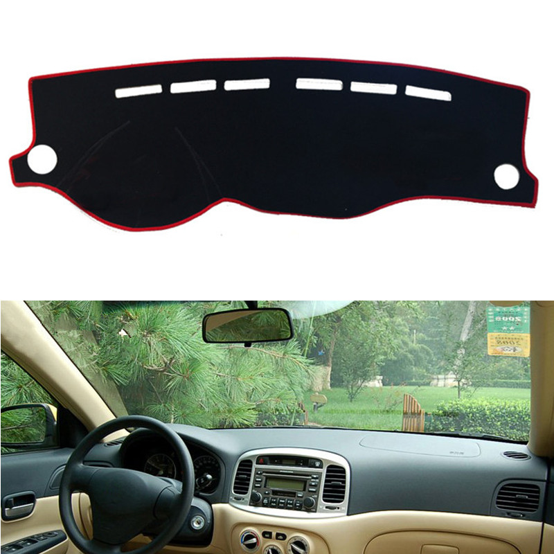 

For Accent 2006-2011 Dash Dashboard Mat Cover Pad ANTI-UV Sun Shade Instrument Protective Carpet Car Styling Accessories