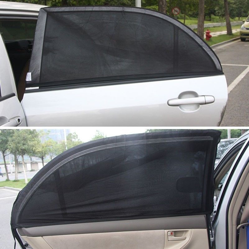 

110*50CM UV Protector Shield for Most Car Auto Side Rear Window Cover Window Sun Shade Protection Black Mesh Cover Child New