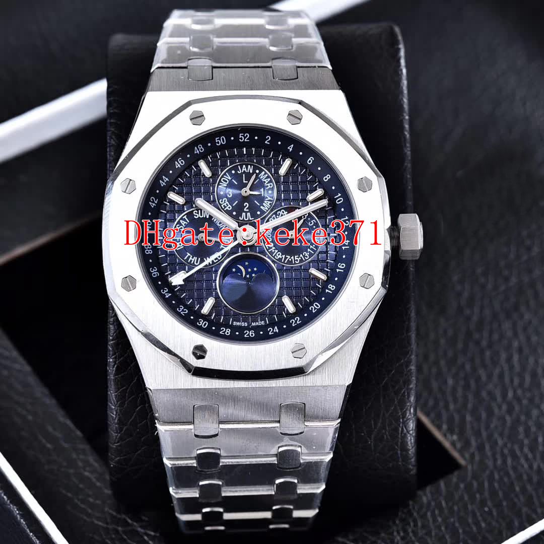 

4 Color Topselling good Wristwatches N8 Factory 44mm Offshore 26574BA.OO.1220BA.01 26574 Transparent Mechanical Automatic Mens Watches watch, Slivery;brown