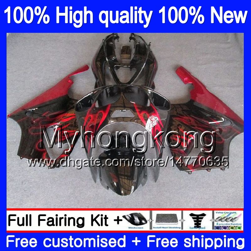 

Body For KAWASAKI ZX-7R 1996 1997 1998 1999 2003 203MY.0 ZX-750 ZX 7 R ZX 750 ZX750 ZX 7R ZX7R 96 97 98 99 00 01 02 03 Fairing Red flames, No. 1