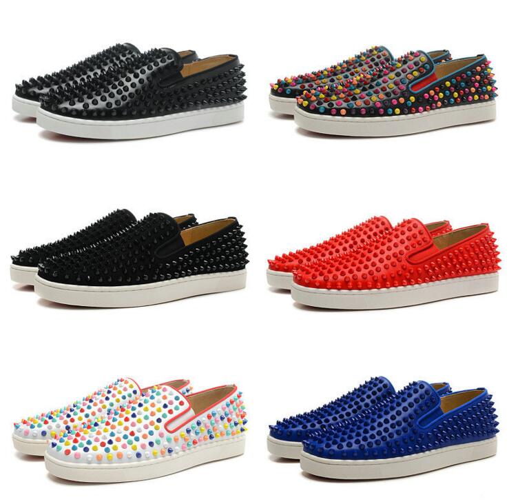 

2019 new flat bottom cow reverse velvet low top Lefu shoes riveted water drill men's and women's shoes set foot shoes Loafers, Burgundy