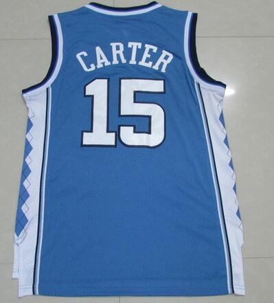 

MEN University of North Carolina 15 CARTER College Basketball Wears,Discount Cheap Basketball wear,online shopping stores Training jersey, 23 white
