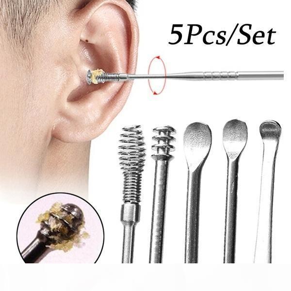 Aspirador De Oreja F/ácil Removedor De Cera En El O/ído Prevenir El O/ído Set De Herramientas Limpias Para Adultos Kit De Herramientas De Eliminaci/ón De Cera En El O/ído Para Aspiradora Port/átil 2Pcs