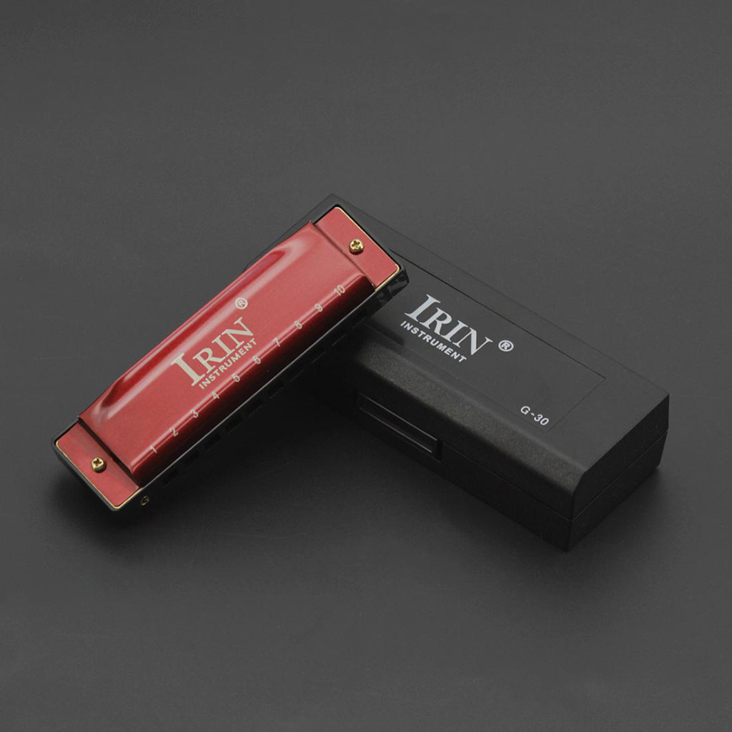 

Classic 10 Holes Blues Tremolo Harmonica Musical Instrument With Case New