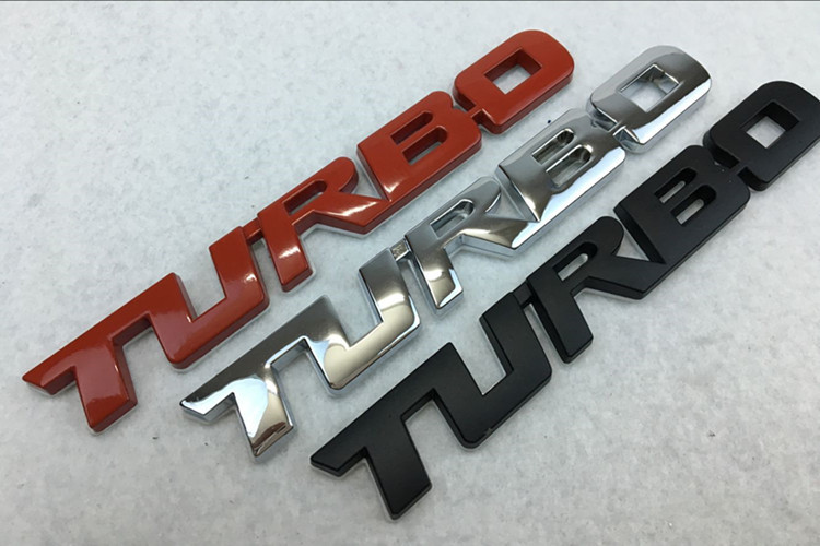 

Metal Turbo Letter Stickers Emblem Badge For Chevy GMC SIERRA Tailgate Trunk Hood Bumper Tail Decal, 3colors