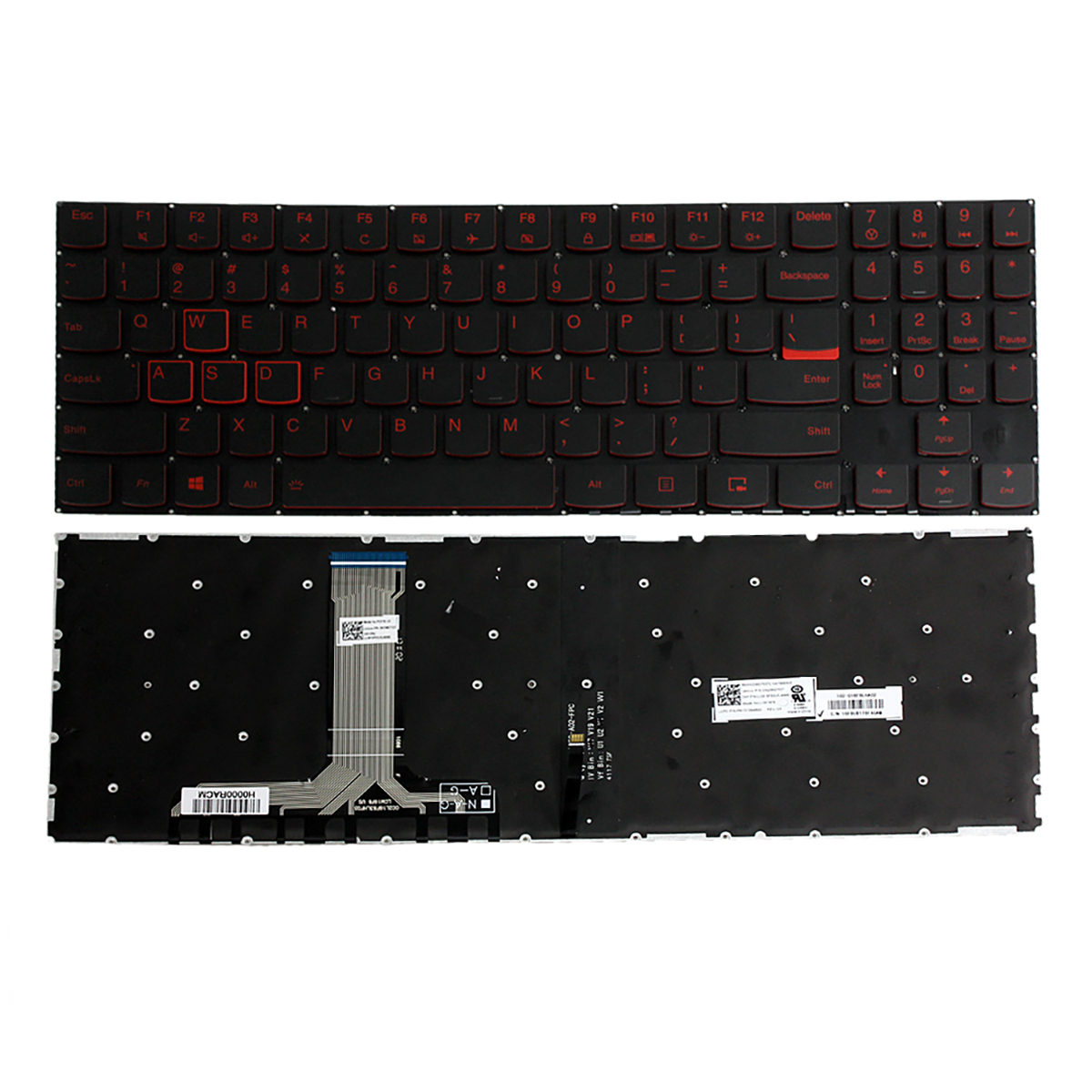 

Laptop Keyobard Replacement for Lenovo Legion Y520 Y520-15IKB Y720 Y720-15IKB R720 R720-15IKB with Backlight US Layout Repair Keyboard