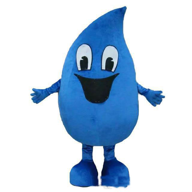 

2020 factory sale hot adult blue Water-drop Mascot costumes Fancy dress Cartoon Costumes Free shipping, As pic