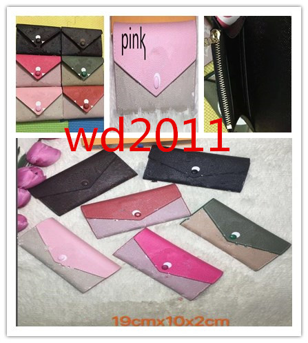 

high quality Wholesale women wallet bottoms lady long and short wallet multicolor coin purse Card holder with box zipper pocket, 4: long coffee