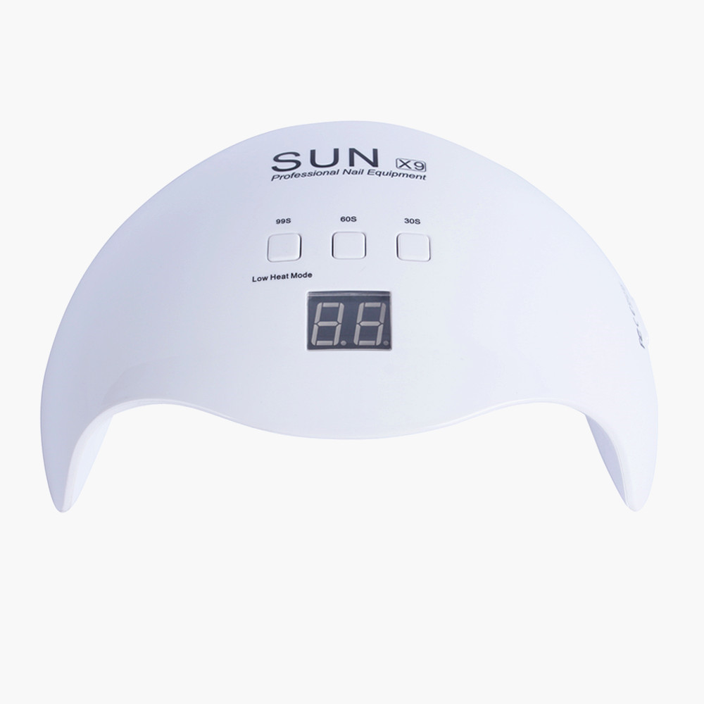 

48W Dual Light UV LED Nail Lamp Nail Dryers Gel Polish Curing Light 30s/60s Timer 99s Low Heat Mode Auto Sensing Lamp for Nails LY191228, White