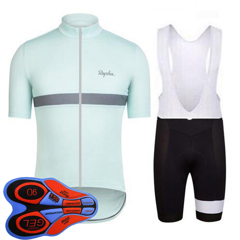 

Team RAPHA Men Summer cycling jersey suit short sleeve bike shirt bib shorts 9D Set MTB bike Clothes Road bicycle uniform 41202, 05