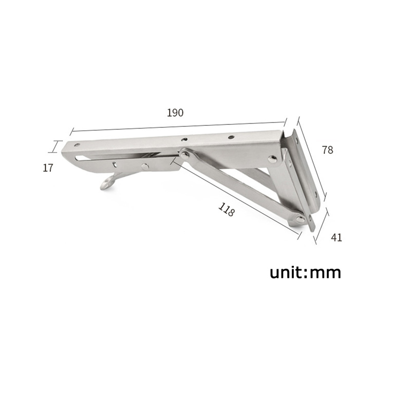 

2pcs Stainless Steel Wall Mounted Shelf Bracket L-Shaped Heavy Duty Support Tool