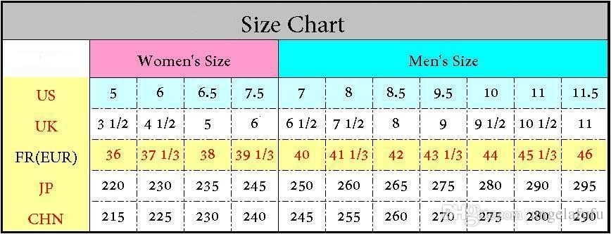 Shock Absorber Size Chart