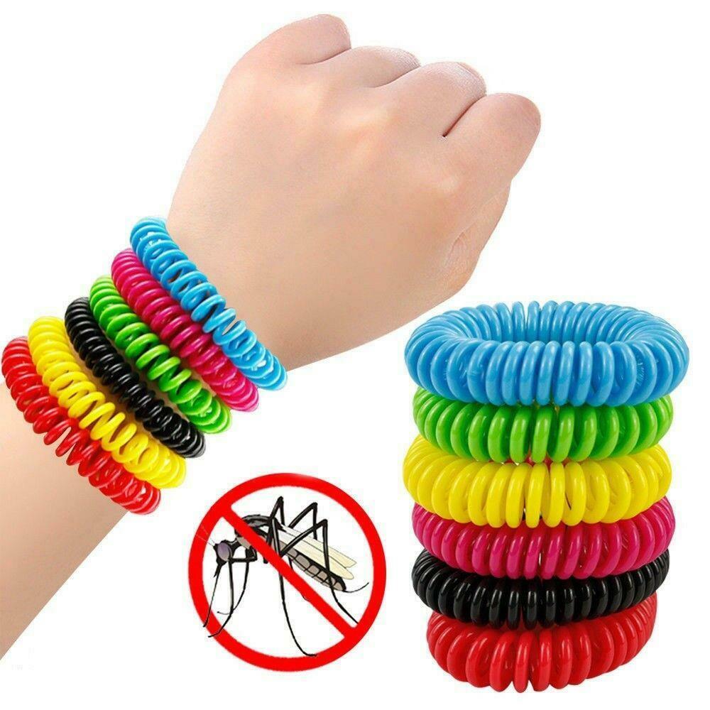 

10pcs Random Colors Anti Mosquito Insect Repellent Bracelet Natural Waterproof Spiral Wristbands