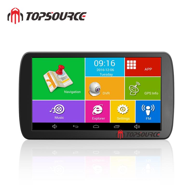 

TOPSOURCE Car DVR 9 inch 1G/16G ANDROID 6.0 Dash Cam Full HD 1080P Video Recorder Camera GPS truck Vehicle navigation
